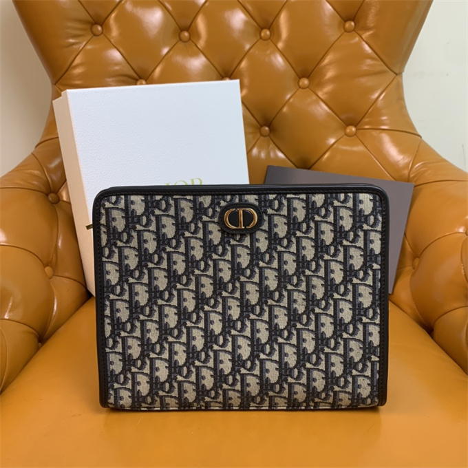 9a+ quality dior 30 montaigne oblique jacquard clutch bag